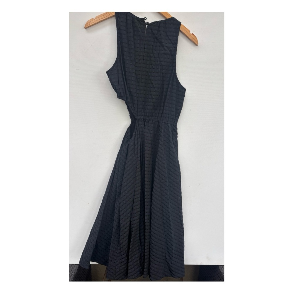 Anthropologie Black Textured Midi Dress - Picture 4 of 4